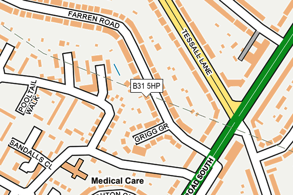 B31 5HP map - OS OpenMap – Local (Ordnance Survey)