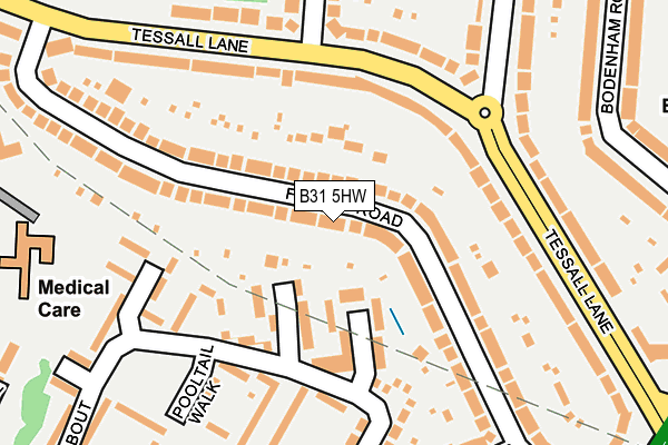 B31 5HW map - OS OpenMap – Local (Ordnance Survey)