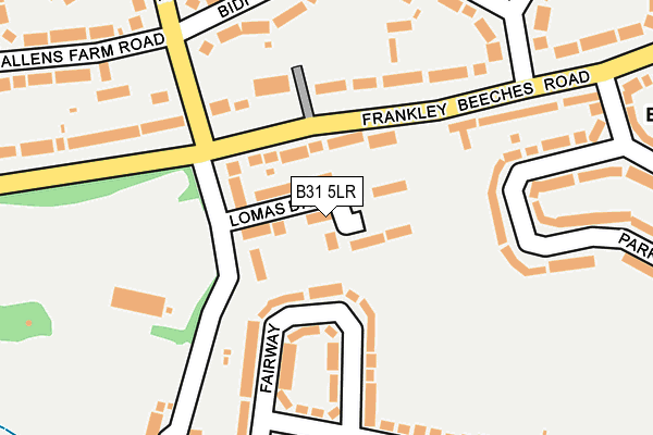 B31 5LR map - OS OpenMap – Local (Ordnance Survey)