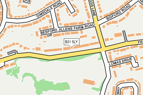 B31 5LY map - OS OpenMap – Local (Ordnance Survey)