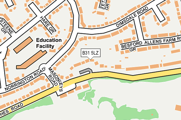 B31 5LZ map - OS OpenMap – Local (Ordnance Survey)