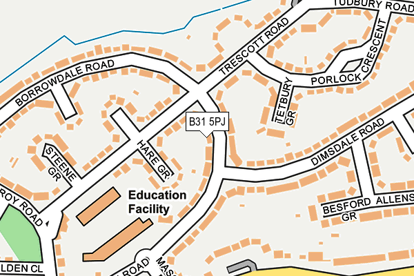 B31 5PJ map - OS OpenMap – Local (Ordnance Survey)