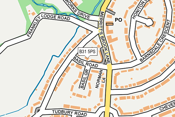 B31 5PS map - OS OpenMap – Local (Ordnance Survey)
