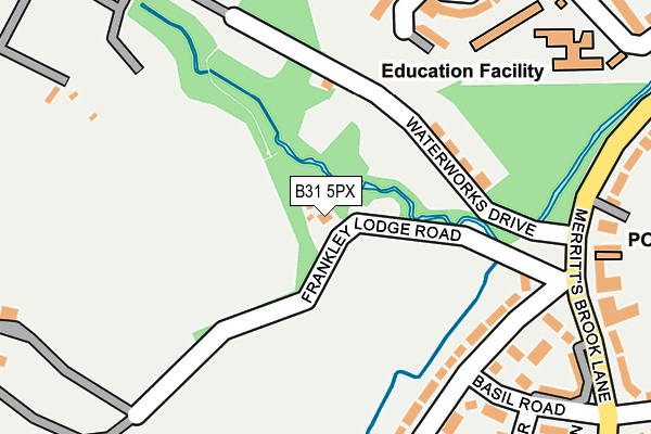 B31 5PX map - OS OpenMap – Local (Ordnance Survey)