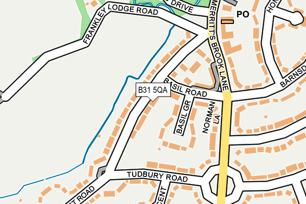 B31 5QA map - OS OpenMap – Local (Ordnance Survey)