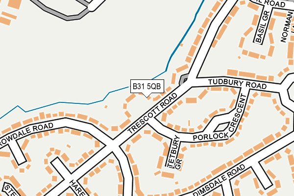 B31 5QB map - OS OpenMap – Local (Ordnance Survey)