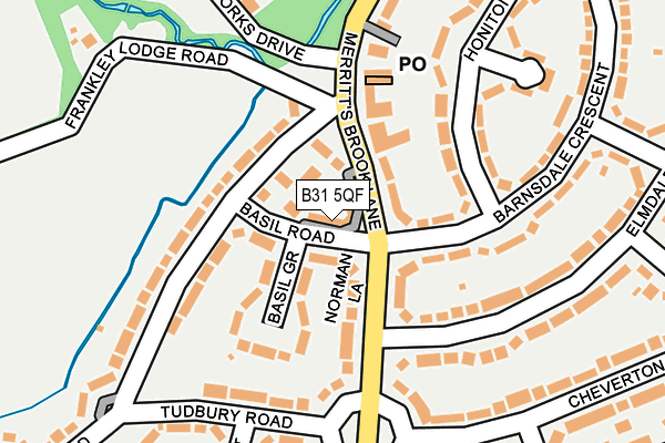 B31 5QF map - OS OpenMap – Local (Ordnance Survey)