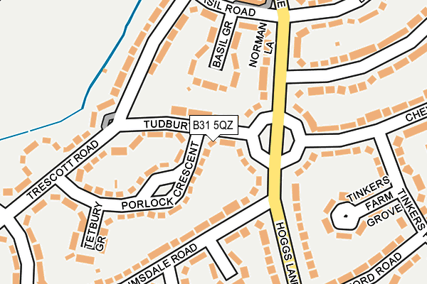 B31 5QZ map - OS OpenMap – Local (Ordnance Survey)