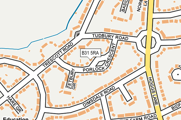 B31 5RA map - OS OpenMap – Local (Ordnance Survey)