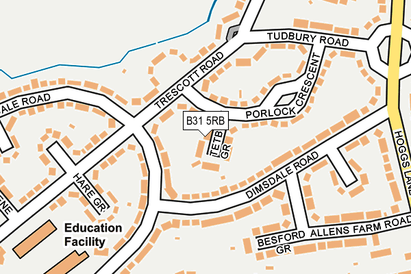 B31 5RB map - OS OpenMap – Local (Ordnance Survey)