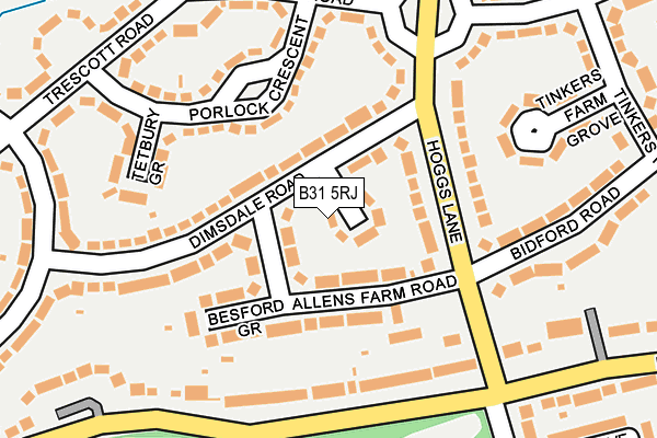 B31 5RJ map - OS OpenMap – Local (Ordnance Survey)