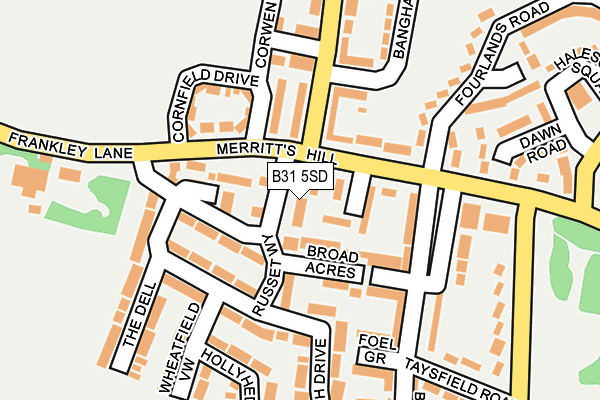 B31 5SD map - OS OpenMap – Local (Ordnance Survey)