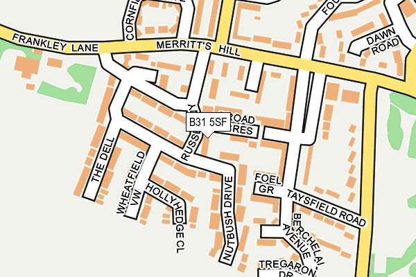 B31 5SF map - OS OpenMap – Local (Ordnance Survey)
