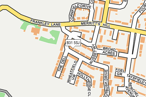 B31 5SJ map - OS OpenMap – Local (Ordnance Survey)