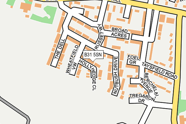 B31 5SN map - OS OpenMap – Local (Ordnance Survey)