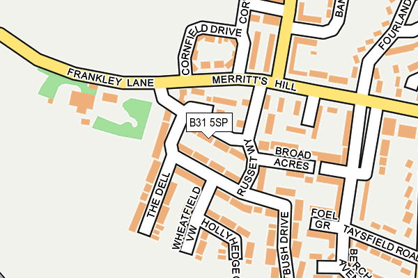 B31 5SP map - OS OpenMap – Local (Ordnance Survey)