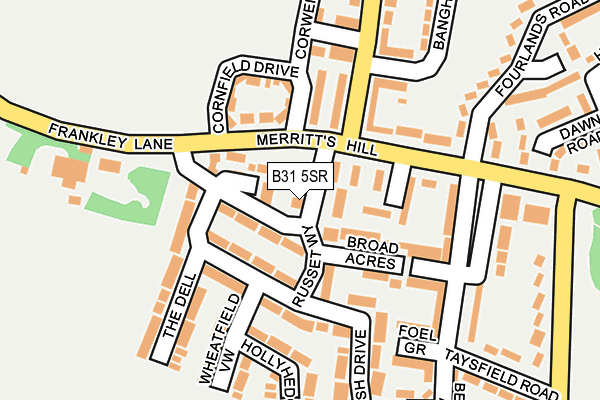 B31 5SR map - OS OpenMap – Local (Ordnance Survey)