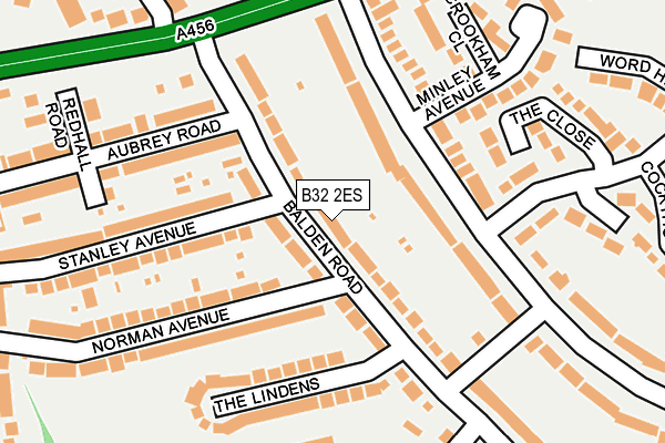 B32 2ES map - OS OpenMap – Local (Ordnance Survey)