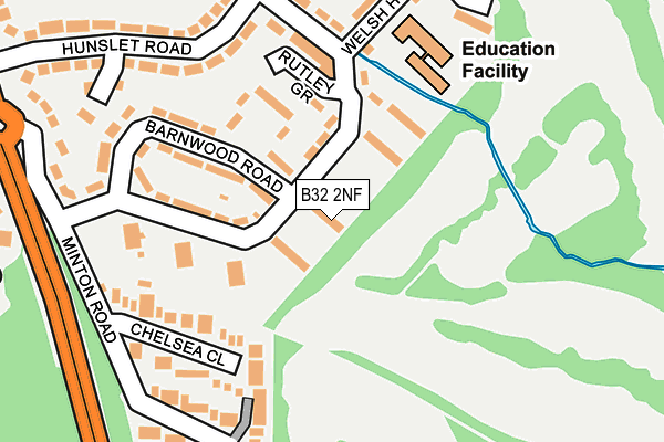 B32 2NF map - OS OpenMap – Local (Ordnance Survey)