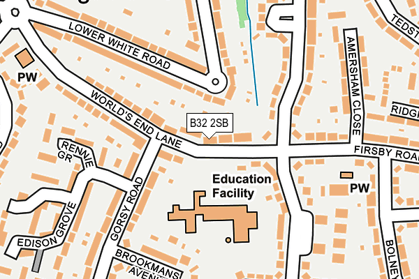 B32 2SB map - OS OpenMap – Local (Ordnance Survey)
