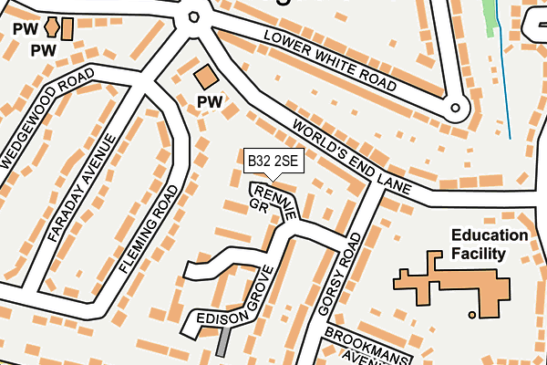 B32 2SE map - OS OpenMap – Local (Ordnance Survey)