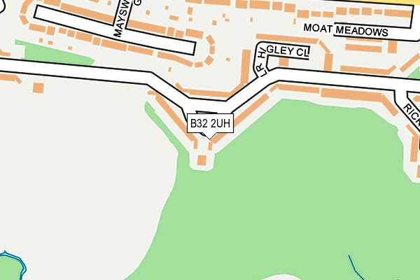 B32 2UH map - OS OpenMap – Local (Ordnance Survey)