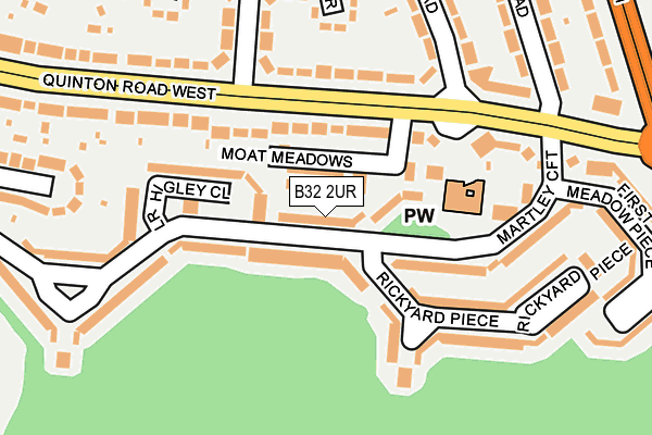 B32 2UR map - OS OpenMap – Local (Ordnance Survey)