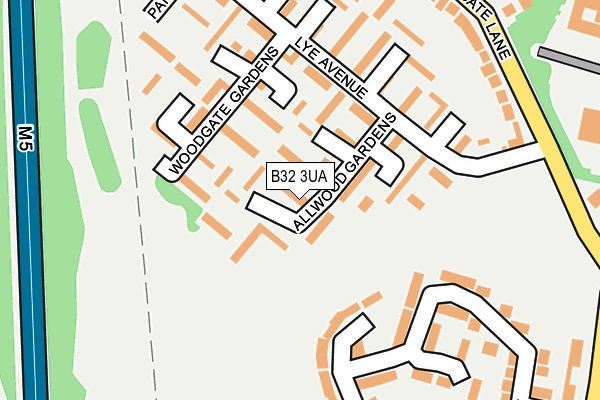 B32 3UA map - OS OpenMap – Local (Ordnance Survey)