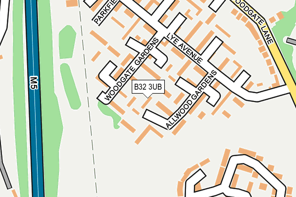 B32 3UB map - OS OpenMap – Local (Ordnance Survey)