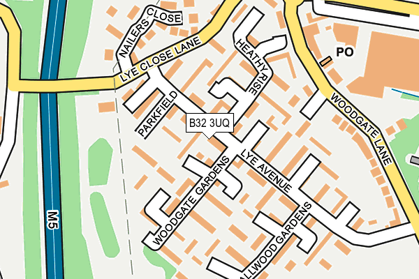 B32 3UQ map - OS OpenMap – Local (Ordnance Survey)