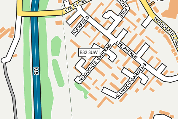 B32 3UW map - OS OpenMap – Local (Ordnance Survey)