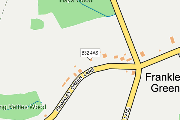 B32 4AS map - OS OpenMap – Local (Ordnance Survey)