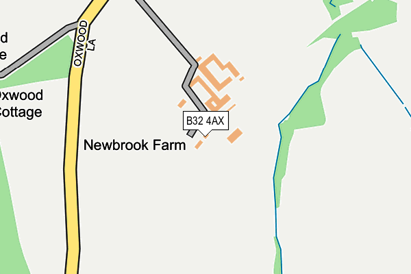 B32 4AX map - OS OpenMap – Local (Ordnance Survey)