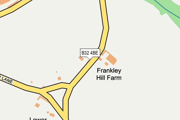 B32 4BE map - OS OpenMap – Local (Ordnance Survey)