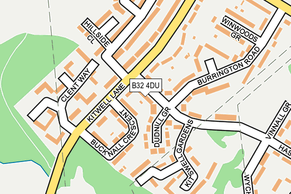 B32 4DU map - OS OpenMap – Local (Ordnance Survey)
