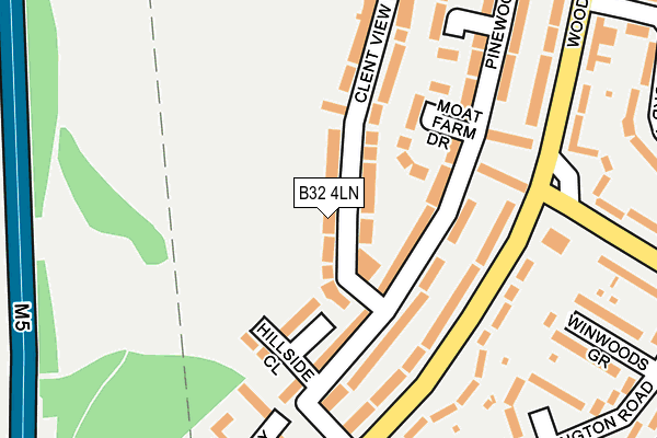 B32 4LN map - OS OpenMap – Local (Ordnance Survey)