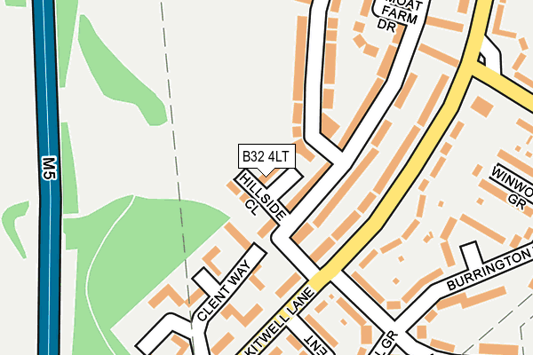 B32 4LT map - OS OpenMap – Local (Ordnance Survey)