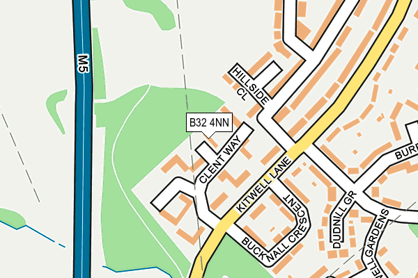 B32 4NN map - OS OpenMap – Local (Ordnance Survey)