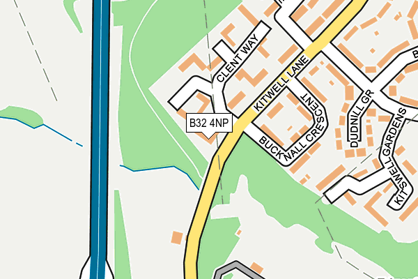 B32 4NP map - OS OpenMap – Local (Ordnance Survey)