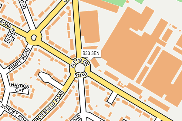 B33 3EN map - OS OpenMap – Local (Ordnance Survey)