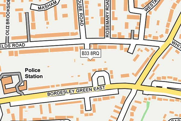 B33 8RQ map - OS OpenMap – Local (Ordnance Survey)