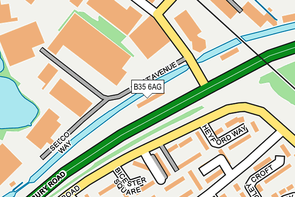 B35 6AG map - OS OpenMap – Local (Ordnance Survey)