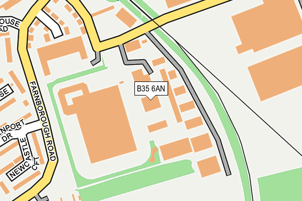 B35 6AN map - OS OpenMap – Local (Ordnance Survey)