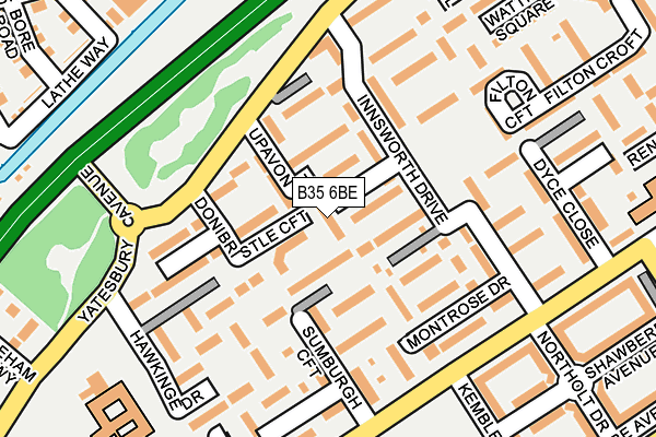 B35 6BE map - OS OpenMap – Local (Ordnance Survey)