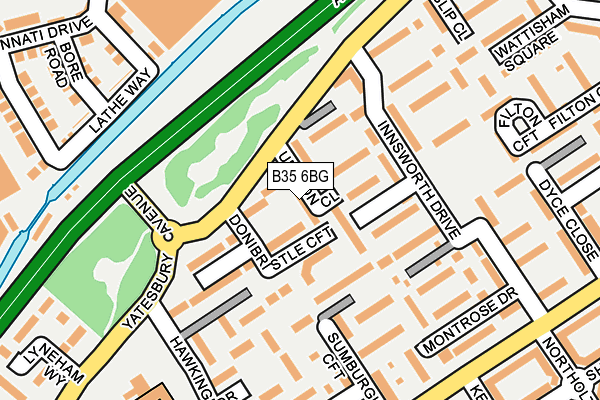 B35 6BG map - OS OpenMap – Local (Ordnance Survey)