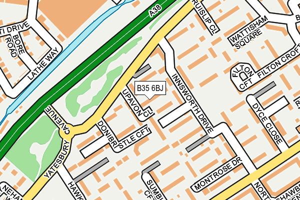 B35 6BJ map - OS OpenMap – Local (Ordnance Survey)