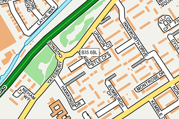 B35 6BL map - OS OpenMap – Local (Ordnance Survey)
