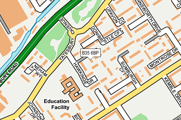 B35 6BP map - OS OpenMap – Local (Ordnance Survey)