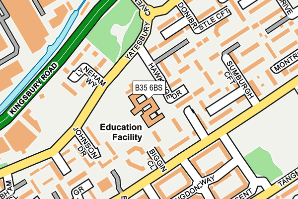 B35 6BS map - OS OpenMap – Local (Ordnance Survey)
