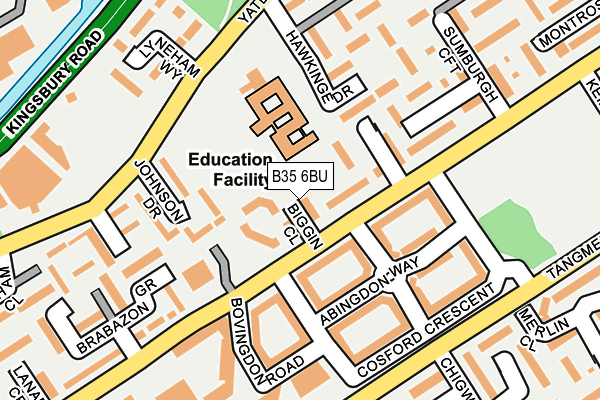 B35 6BU map - OS OpenMap – Local (Ordnance Survey)